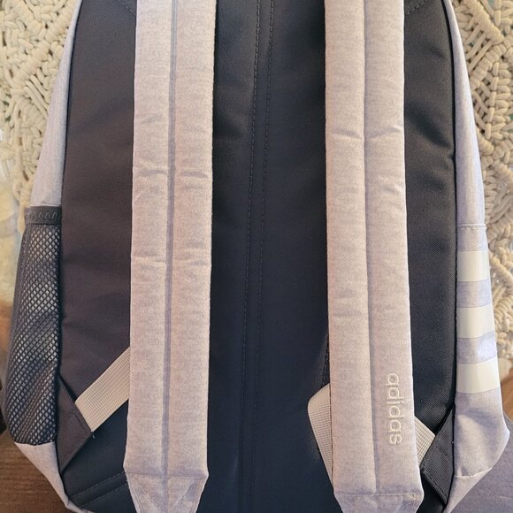 New Adidas Unisex Youth Classic Commuter Backpack, Jersey White/Rose Gold Rainbo - Picture 5 of 9